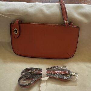 Leather Wristlet Crossbody